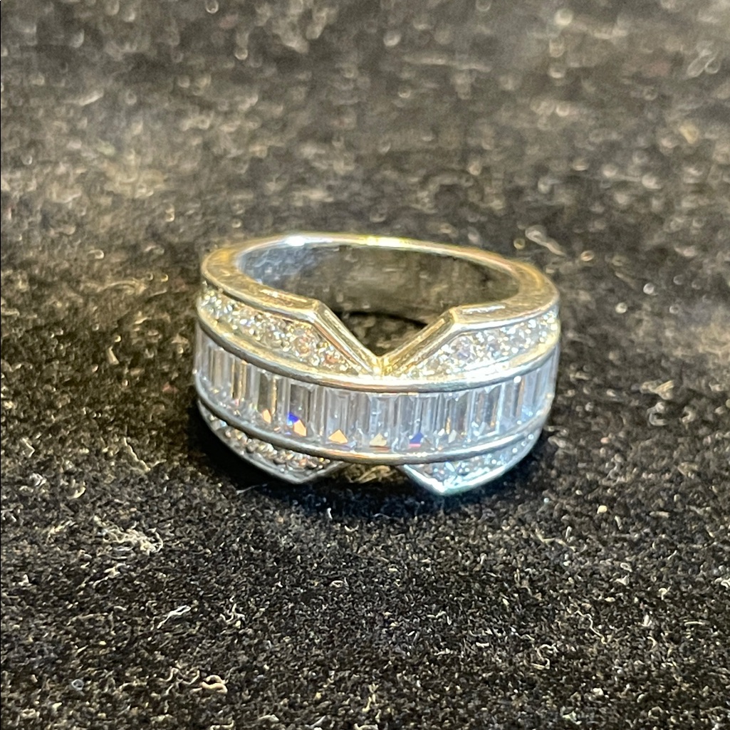 Elegant Moissanite Eternity Band Ring
